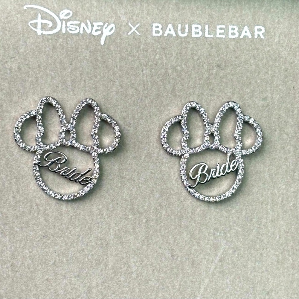 Disney baublebar earrings bride